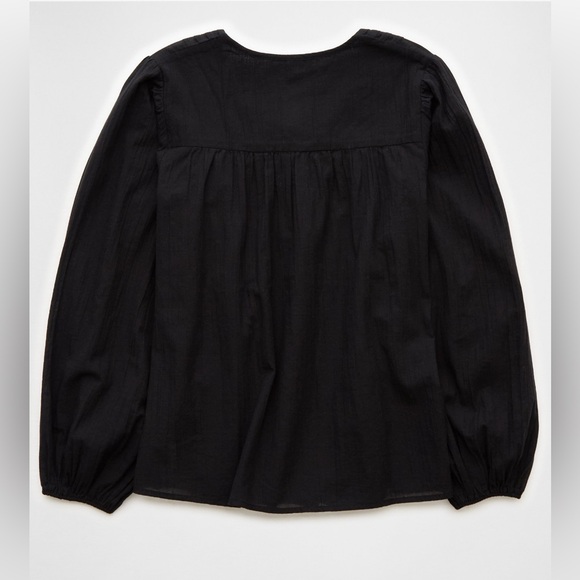 AE American Eagle Long Sleeve Breezy Boho Blouse / Top XL - Picture 2 of 6